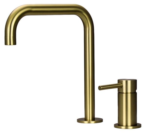 Pure.Sink Luxion Rubinetto da cucina a 2 fori dorato con bocca a U PLX2HU-60