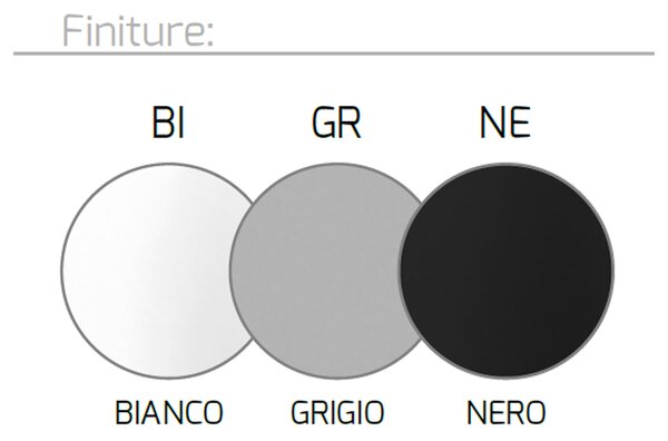 Piantana Contemporanea Mood Metallo E Vetro Bianco 6 Luci Gx53