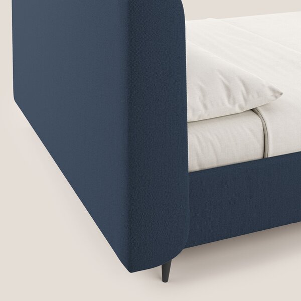 Nadine letto contenitore di design e comfort Italiano in tessuto imper