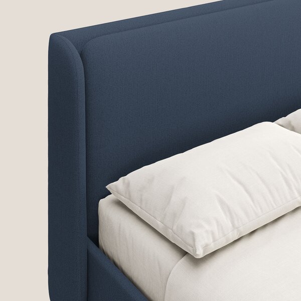 Nadine letto contenitore di design e comfort Italiano in tessuto imper
