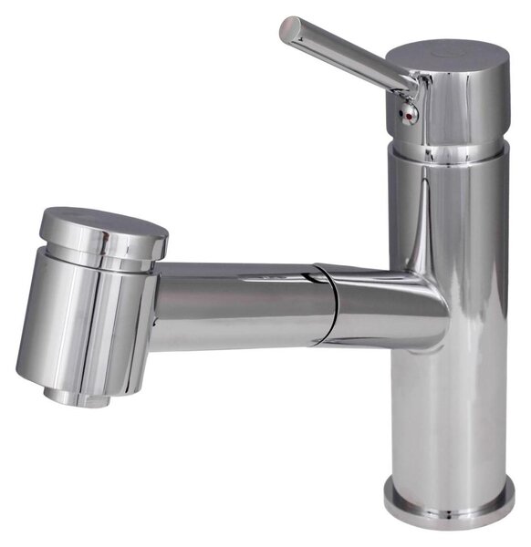 Aquanello Voss Miscelatore da cucina cromato con bocca estraibile e funzione a spruzzo CR-7200-VS