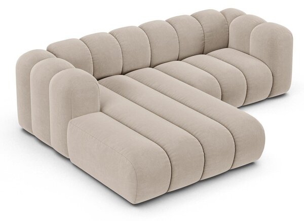Divano angolare beige ad angolo sinistro Lupine - Micadoni Home
