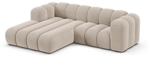Divano angolare beige ad angolo sinistro Lupine - Micadoni Home