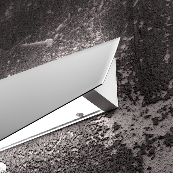 Applique Moderna Twist Metallo Bianco Vetro 6 Luci E27