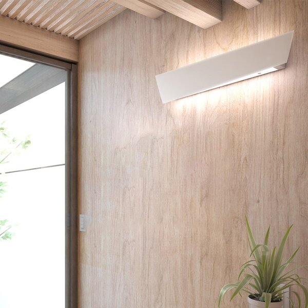 Applique Moderna Twist Metallo Bianco Vetro 6 Luci E27