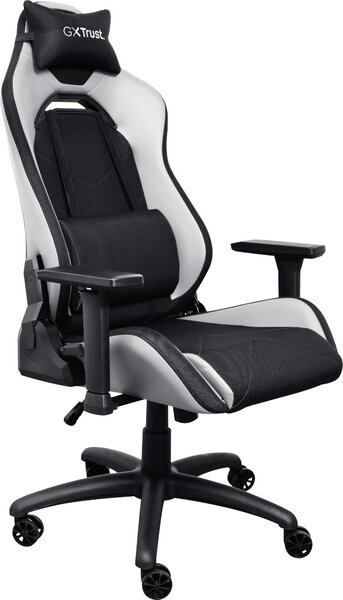 TRUST Trust GXT 714 RUYA Sedia da gioco universale Nero, Bianco