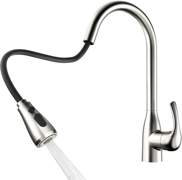 Rubinetto da cucina, doccetta estraibile, orientabile a 360°, cromato