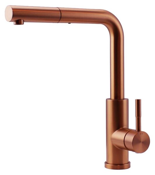 Rubinetto da cucina Pure.Sink Elite Steel Spark-S in rame PVD con bocca estraibile PS8041-62