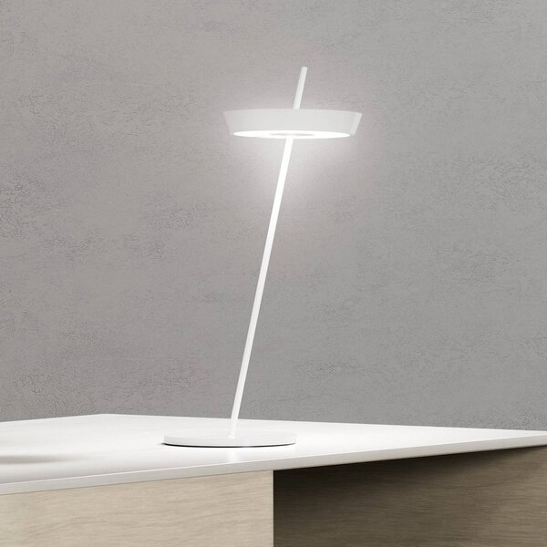 Sigor Lampada da tavolo a LED Mahina, dimmerabile, Bianco / Opale, Soggiorno / Sala da pranzo, Alluminio, Moderno, Lampada da tavolo LED