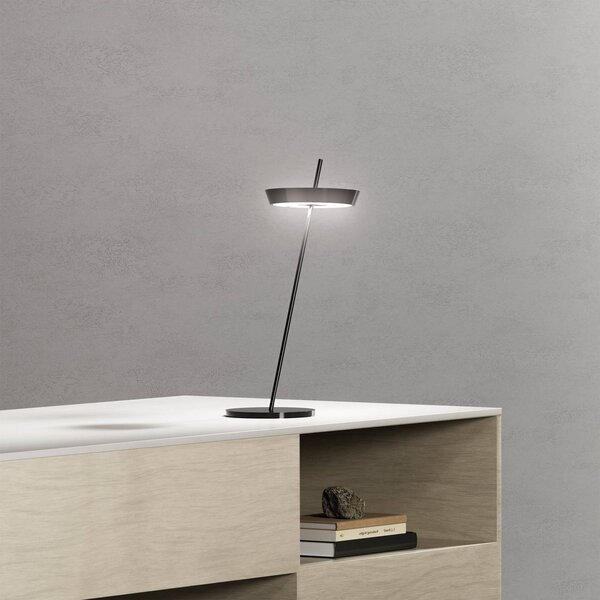 Sigor Lampada da tavolo a LED Mahina, dimmerabile, Nero, Soggiorno / Sala da pranzo, Alluminio, Moderno, Lampada da tavolo LED