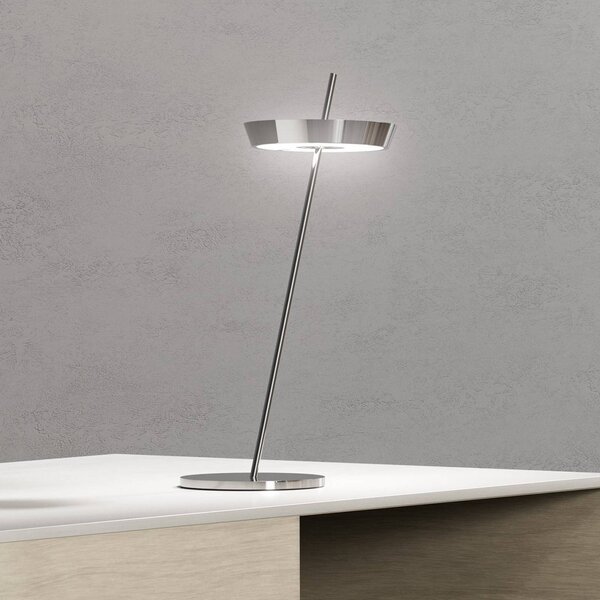 Sigor Lampada da tavolo a LED Mahina, dimmerabile, Cromo / Argento, Soggiorno / Sala da pranzo, Alluminio, Moderno, Lampada da tavolo LED