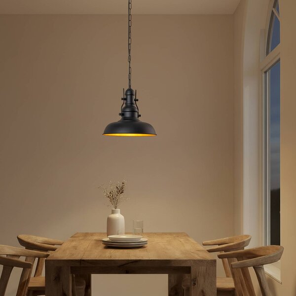 Lampada a sospensione Nota ROYALTECH, dimmerabile, Nero, Soggiorno / Sala da pranzo, Metallo, Vintage, Lampada a sospensione