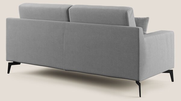 Prestige divano moderno in microfibra smacchiabile T11 grigio