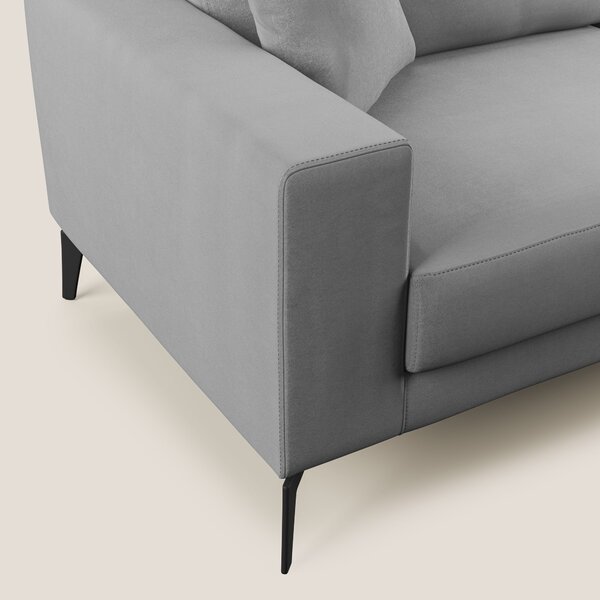 Prestige divano moderno in microfibra smacchiabile T11 grigio