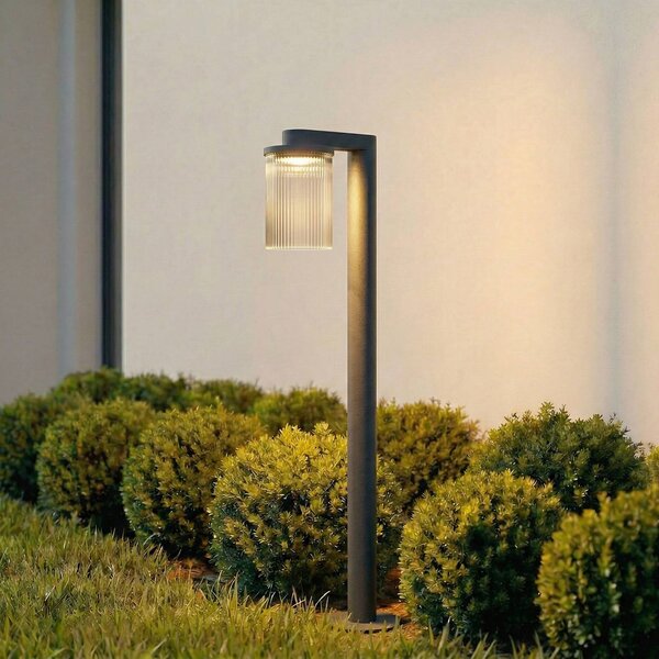 Lampioncino da giardino Beelia Lucande, Nero, Alluminio, Moderno, Lampada LED da esterni