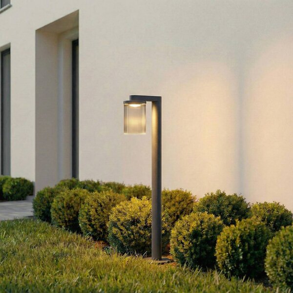 Lampioncino da giardino Beelia Lucande, Nero, Alluminio, Moderno, Lampada LED da esterni