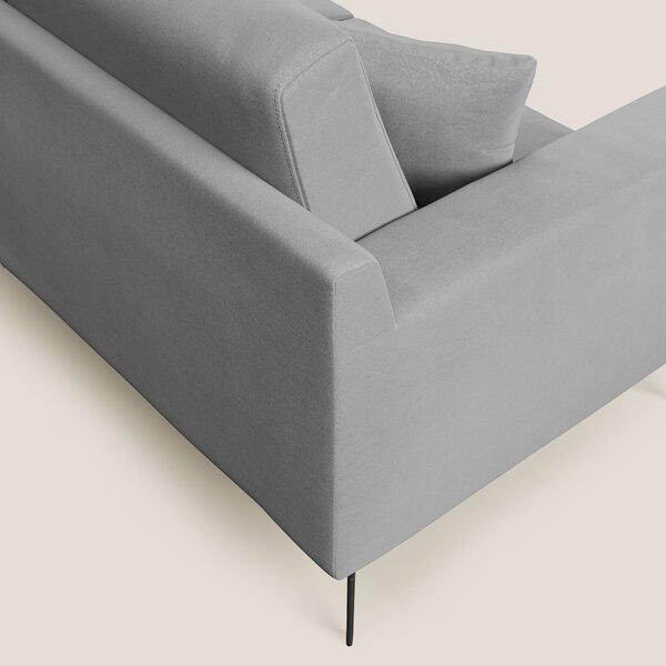 Prestige divano moderno in microfibra smacchiabile T11 grigio