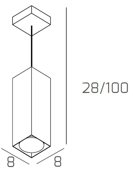 Sospensione Moderna Plate Metallo Sabbia 1 Luce Gx53 25Cm