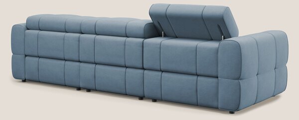 Giotto Divano modulare a 3 sedute con opzione relax elettrico in micro