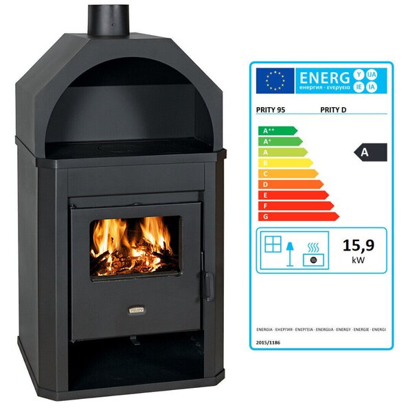Camino a legna Prity D 15,9 kW