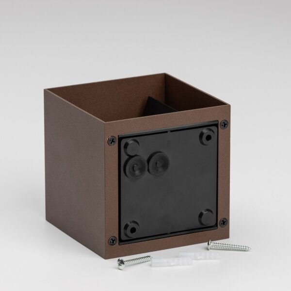 BRILAGI - Applique da esterno CUBE LED/6W/230V marrone IP54