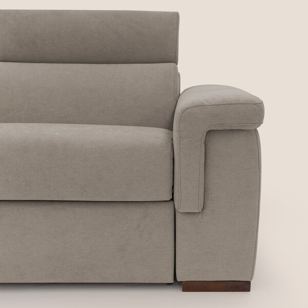 Giunone divano letto con materasso alto 18 cm e poggiatesta reclinabil