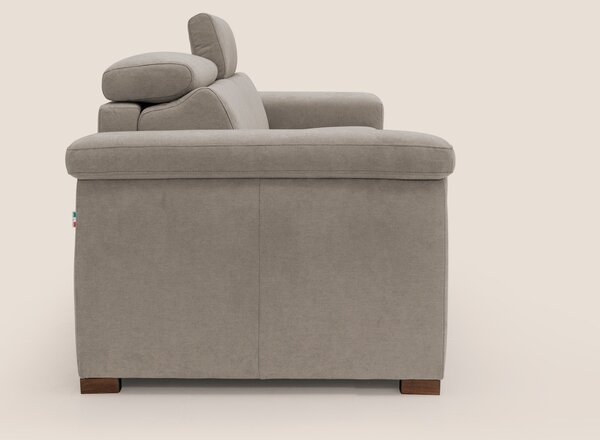 Giunone divano letto con materasso alto 18 cm e poggiatesta reclinabil
