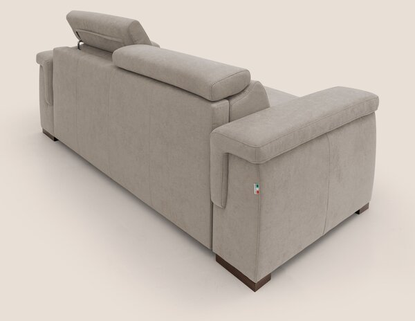 Giunone divano letto con materasso alto 18 cm e poggiatesta reclinabil