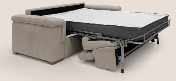 Giunone divano letto con materasso alto 18 cm e poggiatesta reclinabil