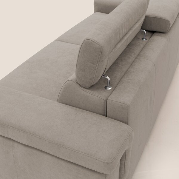 Giunone divano letto con materasso alto 18 cm e poggiatesta reclinabil