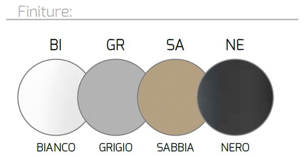 Applique Moderna Rettangolare Wally Metallo Grigio 1 Luce 2G11 49Cm