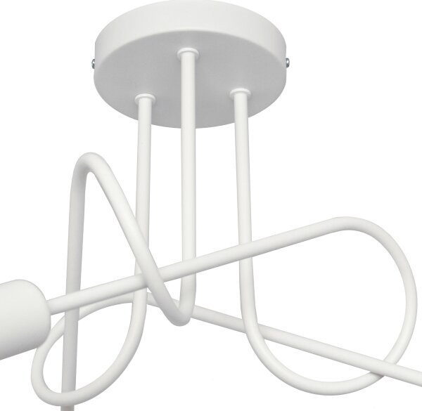 Lampadario a soffitto per bambini OXFORD 3xE27/15W/230V bianco