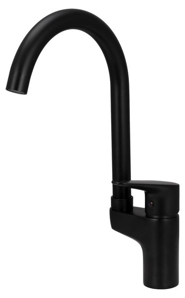 Aquanello Casa Miscelatore da cucina nero con leva superiore BL-1202-CS