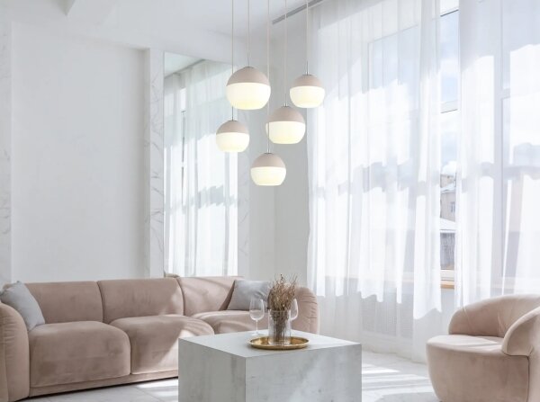 Globo 15999-5HR - Lampadario a sospensione su cavo RAGUSA 5xE27/60W/230V