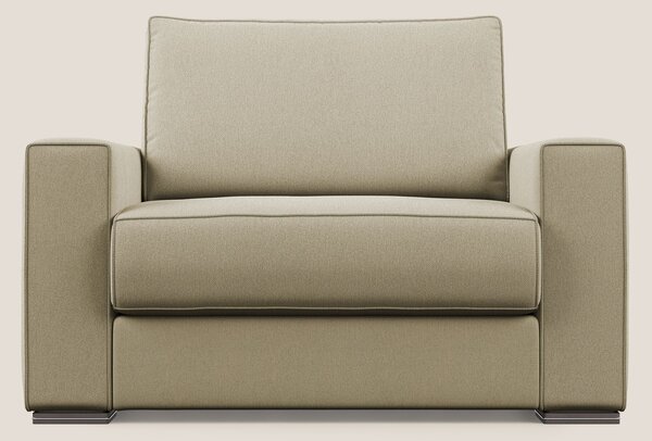 Dream poltrona letto in tessuto smacchiabile T05 cammello