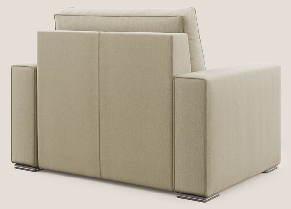 Dream poltrona letto in tessuto smacchiabile T05 cammello