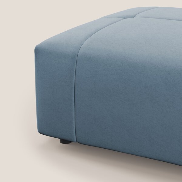 Giotto pouf in morbida microfibra effetto velluto impermeabile idrorep