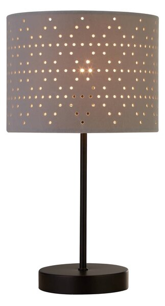 Searchlight Lampada da tavolo Taave, Alluminio / Grigio / Zincato, Soggiorno / Sala da pranzo, Tessuto / Stoffa / Seta, Moderno, Lampada da tavolo