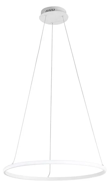 Luce Ambiente Design Lampada LED a sospensione Axis, Ø 60 cm, bianca, metallo, CCT Axis, Bianco / Opale, Soggiorno / Sala da pranzo, Metallo, Moderno