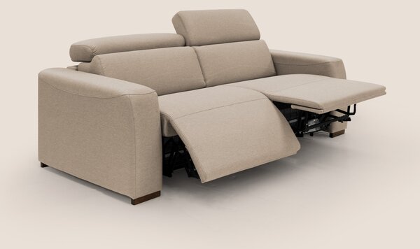 Poseidon divano letto + relax elettrico in tessuto smacchiabile imperm