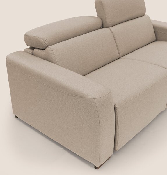 Poseidon divano letto + relax elettrico in tessuto smacchiabile imperm