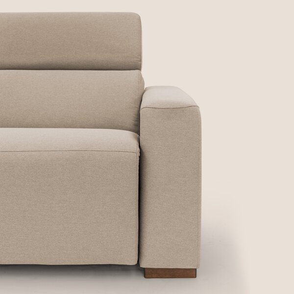 Poseidon divano letto + relax elettrico in tessuto smacchiabile imperm