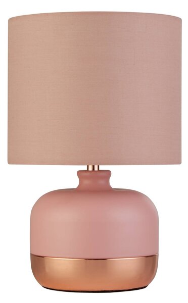 Searchlight Lampada da tavolo Tamsin, Violetto / Fucsia / Rosa, Soggiorno / Sala da pranzo, Tessuto / Stoffa / Seta, Moderno, Lampada da tavolo