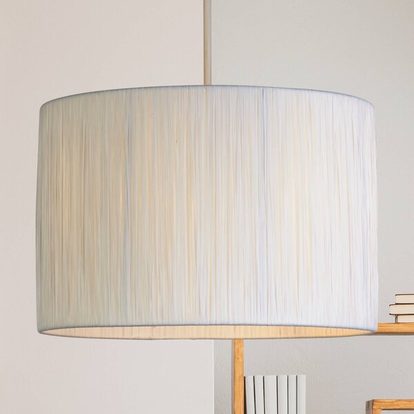 Searchlight Lampada a sospensione Morianna, dimmerabile, Bianco / Opale, Soggiorno / Sala da pranzo, Legno, Scandinavo, Lampada a sospensione