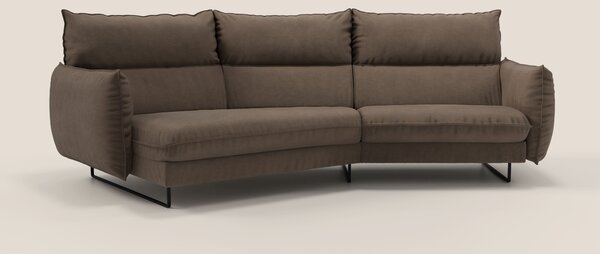 Monamour divano moderno angolare con opzione relax elettrico in microf