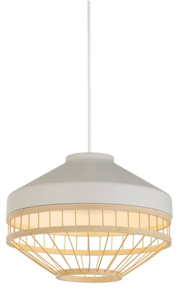 Searchlight Lampada a sospensione Lanya, dimmerabile, Legno chiaro, Soggiorno / Sala da pranzo, bambù, Scandinavo, Lampada a sospensione
