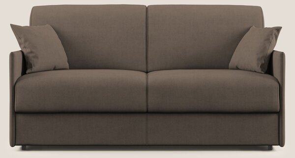 Evans Divano letto in morbido tessuto impermeabile T02 marrone