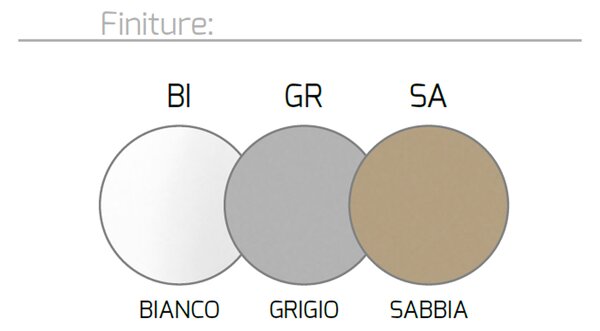 Plafoniera Moderna Shape Metallo Sabbia 1 Luce Gx53