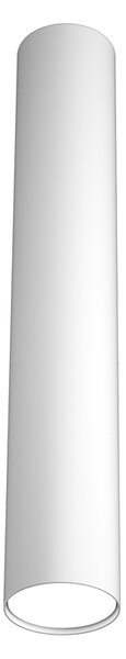 Plafoniera Moderna Cilindrica Shape Metallo Bianco 1 Luce Gx53 50Cm