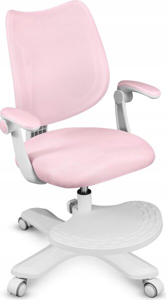 Mark Adler Junior 4.6 Pink | Sedia da scrivania per bambini Sedia girevole ergonomica | Poggiapiedi | Profondità di seduta regolabile | Braccioli regolabili
